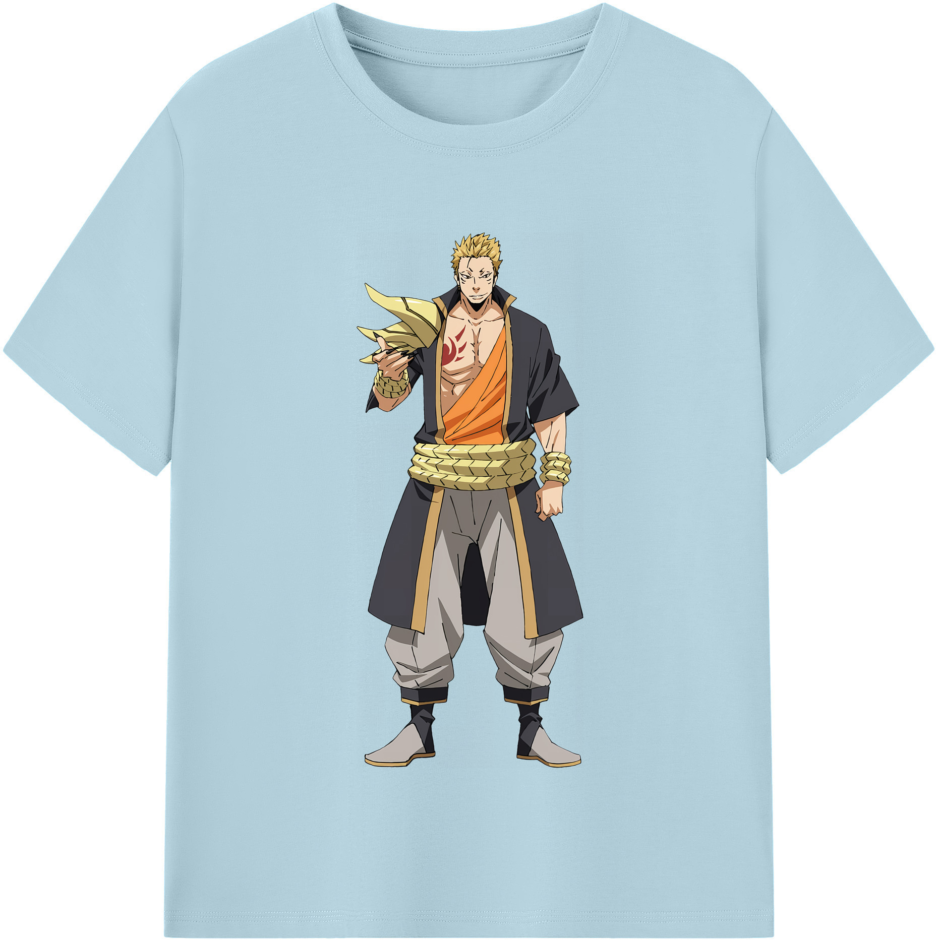 （画像用） 転スラ Regarding Reincarnated to Slime 綿100％半袖Tシャツ（フロントプリント）